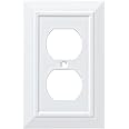Franklin Brass W35242-PW-C Classic Architecture Single Duplex Wall Plate/Switch Plate/Cover, White