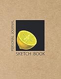 Personal Journal. Sketch Book: Large Notebook for Drawing, Doodling or Sketching: 108 Pages, 8.5