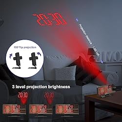 JXTZ Projection Alarm Clock, Alarm Clock Projection