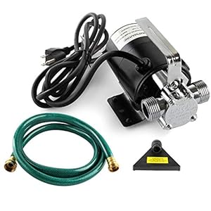 SumpMarine Water Transfer Pump, 115V 330 Gallon Per Hour – Portable Electric Pump with 6′ Hose Kit, Remove Water From Pools, Rain Barrel, Aquariums