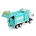 KDW 1/43 Scale Diecast Recycling Garbage Truck Toys for Kids With Bin (Green)