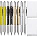 8 Pieces Gift Pen for Men 6 in 1 Multitool Tech Tool Pen Screwdriver Pen with Ruler, Levelgauge, Ballpoint Pen and Pen Refills, Unique Gifts for Men (Color Set 1)