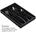 Adier-life Flatware Set, Stainless Steel Black Coated Cutlery Set with Mirror Finish for 1 person, Ideal for Gift (4 Pieces)