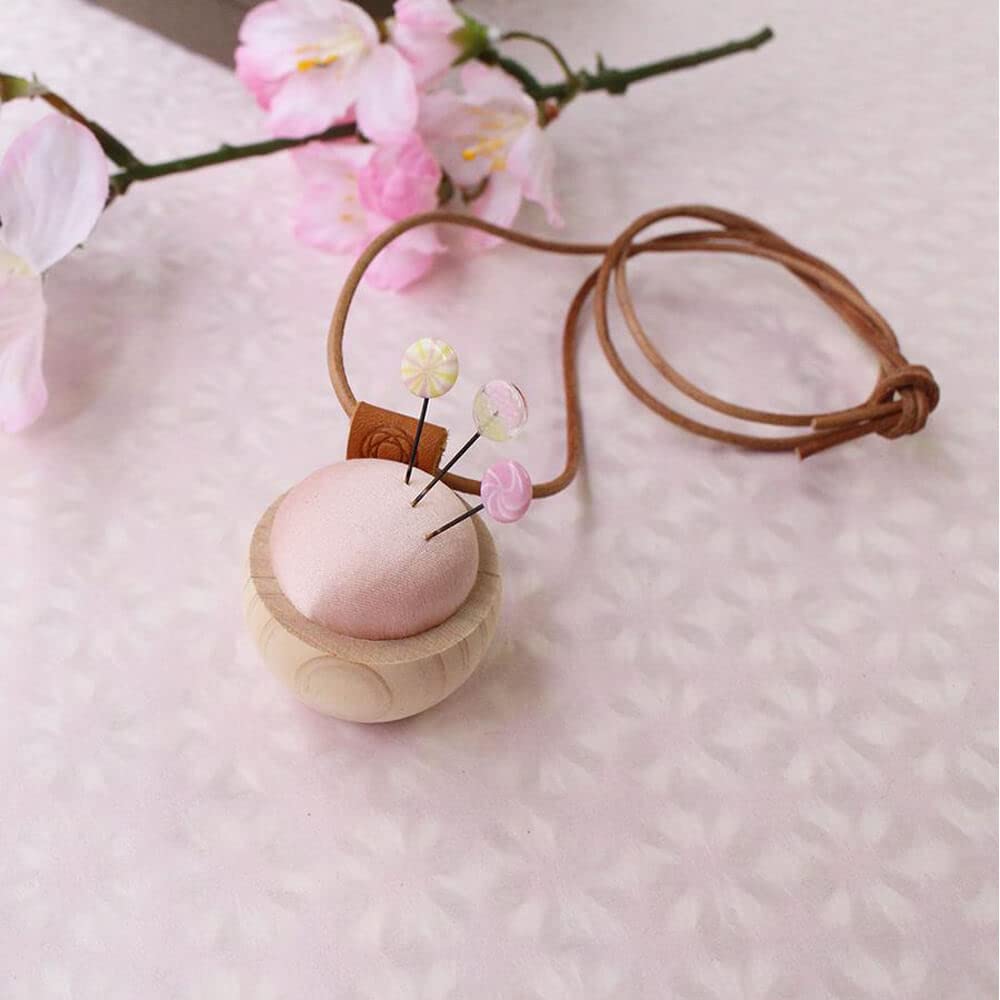 Cohana Sakura Ohajiki Pincushion Necklace Pink - 1pc