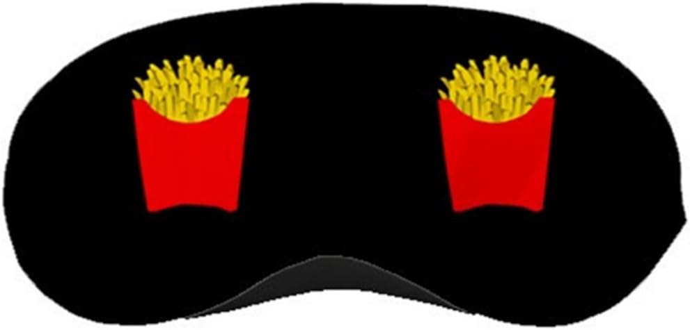 French fries Sleeping Mask,Black background