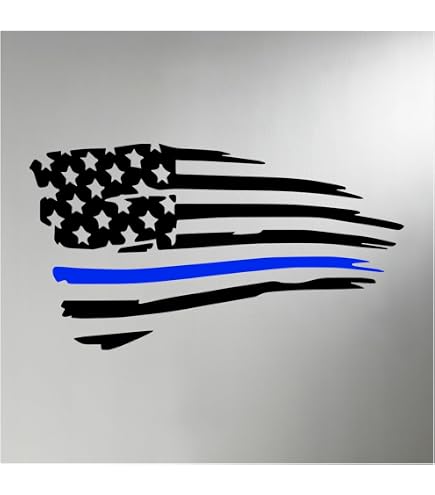 thumbnail image 2 of 3M I Proudly Support Law Enforcement Reflective Decal – Police Sheriff LEO Sticker, Round, Black/Gray, 3M Vinyl 2 of 5