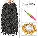 Faux Locs Crochet Hair 12inch - 6 Packs Locs Crochet Hair Crochet Locs 12 Inch Dread Crochet Hair Curly Crochet Faux Locs (20 Roots/Pack) #2