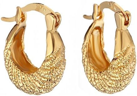 Firewings18K Yellow Gold Filled Jewelry Small Hugging Earrings