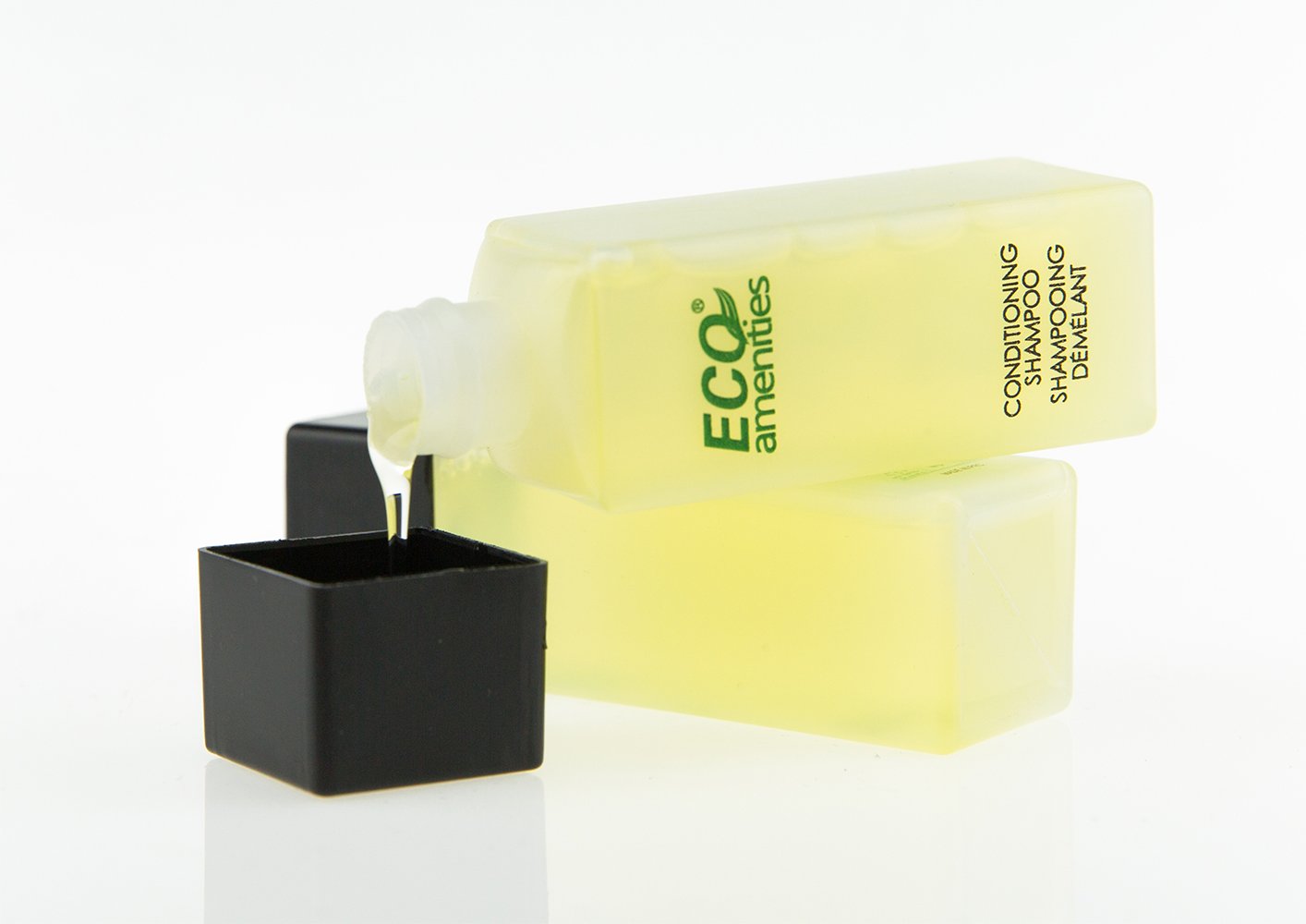 ECO AMENITIES Travel Size Bottle Hotel Shampoo and Conditioner Bulk, Clear, 1 Ounce, 288 Count