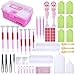 MACTING 118PCS 5D Diamond Painting Tools Accessories, New Design LED Light Drill Pen and Storage Containers, Diamond Embroidery Storage Box DIY Diamond Painting Kits for Adults Kids Art Craft