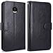 Moto Z Force Case, LK Luxury PU Leather Wallet Flip Protective Case Cover with Card Slots & Stand For Motorola Moto Z Force Droid (Black)