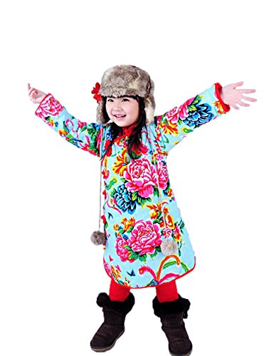 MIQI Girls Chinese Dragon Phoenix Qipao Cheongsam Dress