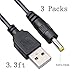 SN-RIGGOR 3-Pack 3.3ft DC 4.0mm x 1.7mm USB to DC 4.0mm x 1.7mm Power Cable DC 5V Power Plug Connector Cable usb to 5v power cable usb to dc power cable USB to dc 4.0mm 1.7mm (4.0x1.7mm)