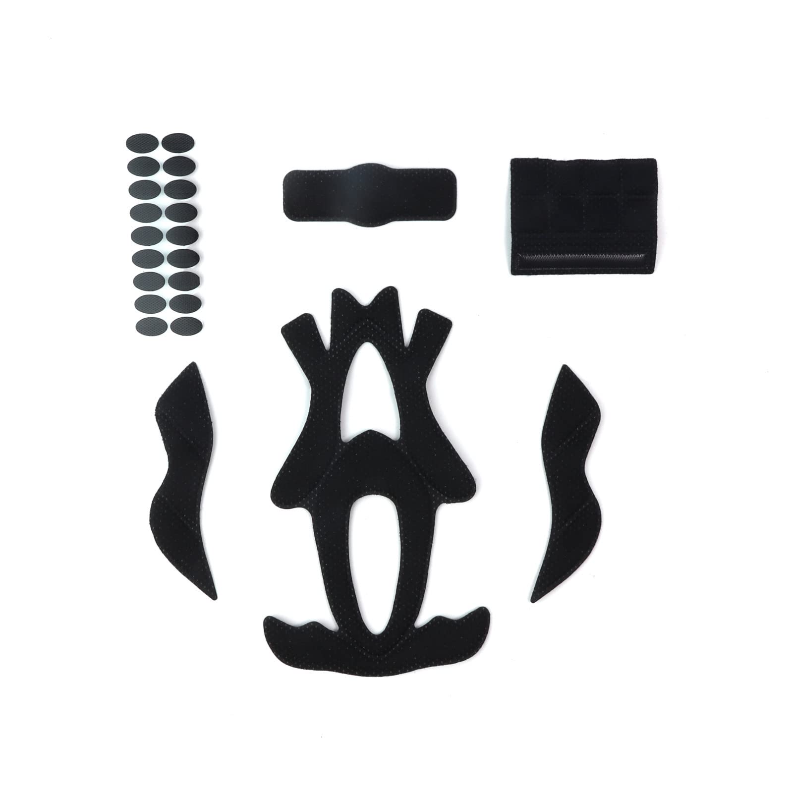 PAXLAMB Foam Padding Kit 23PCS Head Protection Liner Inner Protective Pads Bicycle Replacement Universal Pad Cushion Mat Set for Bike Motorcycle Cycling Riding Sport Helmets (Black M)