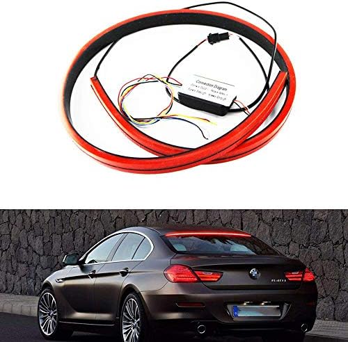 KEENICI 36" Roofline LED Third Brake Light Kit Universal fit for Audi A7, BMW 6 Series Tesla Style