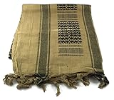 C4T Industries Military Shemagh Tactical Arab Keffiyeh Coalition Desert Scarf Wrap - 100% Cotton - 42