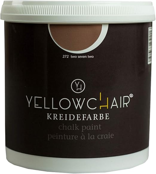 Kreidefarbe Yellowchair 1 Liter Oko Fur Wande Und Mobel Shabby Chic Vintage Look No 272 Braun Amazon De Baumarkt