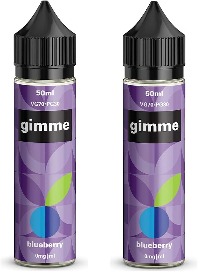 Twin Pack 2 x 50ml Blueberry E Liquid 70/30 Vape Juice ELiquid Juice