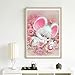 KOTWDQ DIY 5D Diamond Painting Rabbit by Number Kits Diamond Embroidery Paintings Pictures Arts Craft for Home Wall Decor, Full Drill 12 x 16 Inch
