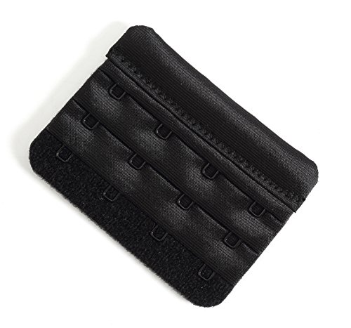 Bra Extenders 4 Hook Soft Bra Strap Extension 2.4 x 3.0 Inch Pack of 3