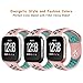 DEKER Bands Compatible with Fitbit Versa/Versa Lite/SE Smartwatch Bands, Breathable Soft Silicone Adjustable Replacement Bracelet Strap Wristbands (Small 5.5-6.7