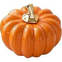 Amazon.com: Yardwe Ceramic Pumpkin Figurine Mini Artificial