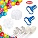 Ouflow Balloon Decorating Strip Kit 32ft Reusable Arch Garland Streamer,2 Pcs Tying Tool,200 Dot Glue,20 Flower Clip for Wedding Birthday Xmas Party Decoration Supplies