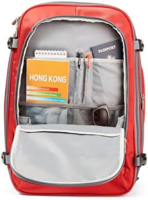 AmazonBasics Carry-On Travel Backpack - Red 7 AmazonBasics Carry-On Travel Backpack - Red
