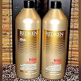 Redken Frizz Dismiss Shampoo + Conditioner 33.8 Oz Liter Size