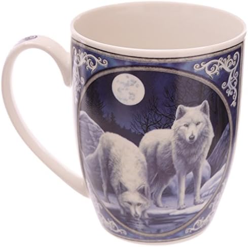 Lisa Parker Winter Warrior Wolf Porcelain Mug