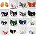 MEXUD Orecchiette Party's Cat Fox Long Fur Ears Anime Neko Costume Hair Clip Cosplay (Black&Red)