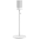 Height-Adjustable Speaker Stand for Sonos Move Stand, Heavy-Duty Floor Stand for Sonos Move &amp; Move 2 with Concealed Power Cord Design, Easy Installation, White