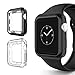 Apple Watch Series 3 Case 38mm, Alritz Soft Slim TPU Protective Case Flexible Anti-Scratch Bumper Cover for Apple Watch Series 1/2/3, Black and Clear