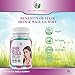 Organic & All-Natural Hair Growth Vitamins for Thicker, Stronger and Healthier Hair in a Gummy Form, 30 day supply (60Ct)