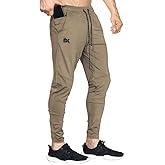 BROKIG Mens Lightweight Gym Jogger Pants,Men's Workout Sweatpants with Zip Pocket