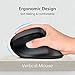 VicTsing 2.4G Wireless Vertical Mouse Ergonomic High Precision Optical Mouse, 1000/1600/2000/2400, 6 Buttons for PC, Desktop, Laptop, Mac (Black)