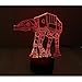 Padaday transpoting 3D Star Wars at-at Walker Transport Bedroom Children Room Decorative Night Multi 7 Color Change USB Touch Button LED Desk Table Light lamp