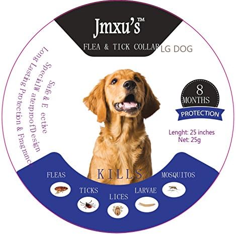 FurryPets Dog Collar Pet Essential Oil Pest Control Collars Flea and Tick Prevention for Dogs One Size Fits ALL 8 Months Protection Collar with Natural Plant Extracts