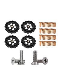 Actualizado Big mano Twist nivelación tuerca para Creality impresora 3d CR 10 10S (paquete de 4) por uchoose