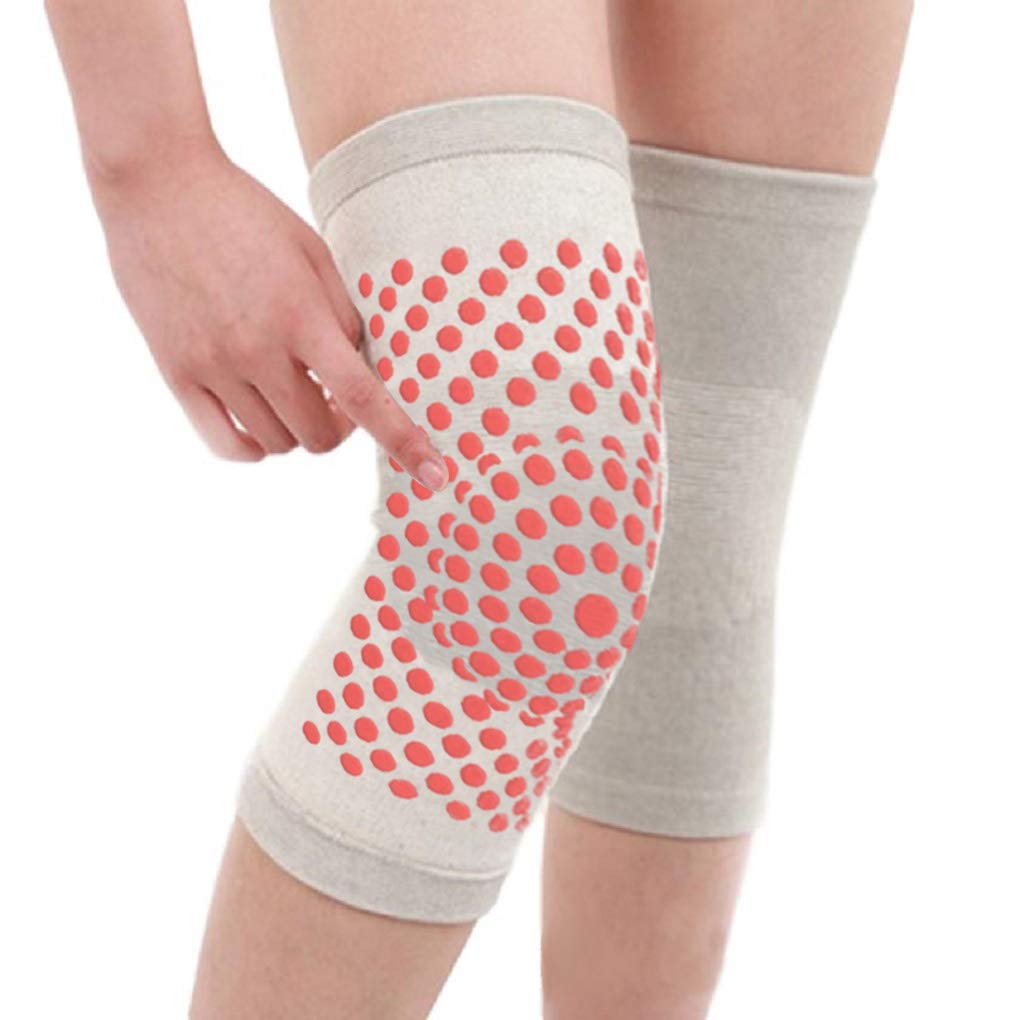 REONAS 遠赤 膝サポーター トルマリン 膝関節のあたため引き締め ２枚１組 使用法説明とトレーニング解説書付 (M, グレー)商品画像