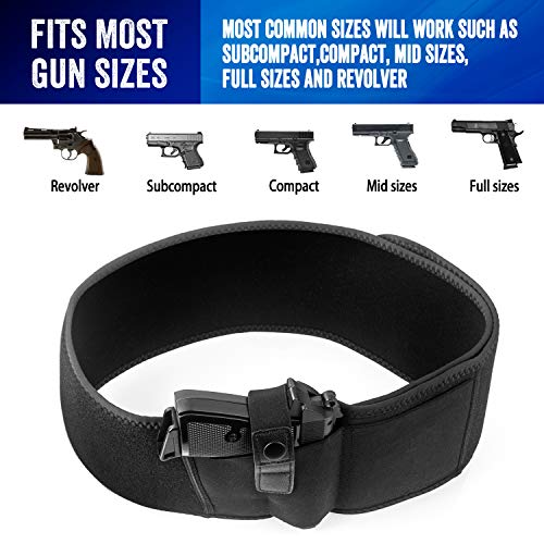 Belly Band Holster for Concealed Carry, IWB Gun Holster for Men and