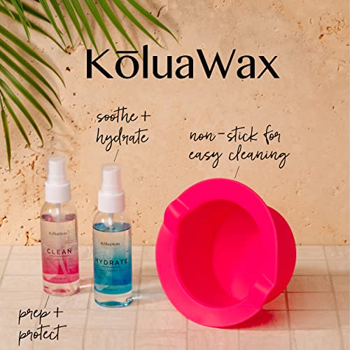 KoluaWax Premium Waxing Kit for Women Hot Melt Wax Warmer for Hair