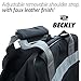 Beckly Super Bowling Tote -Bowling Bag- Fits Your Bowling Ball and Bowling Shoes- Single Bowling Ball Tote- Front Zippered Pocket and inside Shoe Sleeves-Carry and Shoulder Straps-For your Home Bowling Alley or At the Professional Arena- Perfect Bowling equipment- Great Holiday gift For bowling pro or rookie- Made from the Highest Quality Material and Superior craftsmanship- Superior quality bowling ball sports bag- Backed by the Famous Beckly money Back Guarantee!, Black
