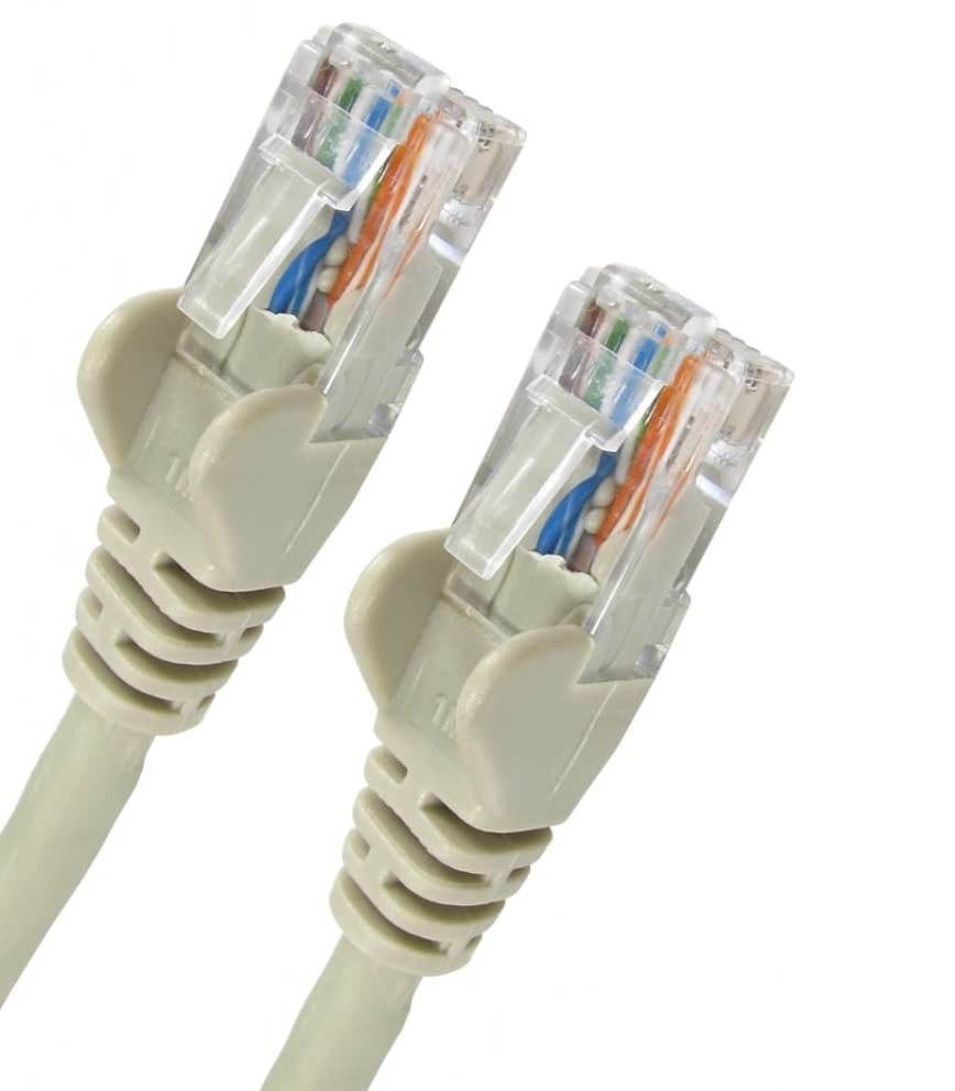 World of Data 15m GREY CAT6 Network Cable (100% Copper Wire) - RJ45 - Ethernet - Patch - LAN - 10/100/1000 - Gigabit