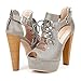 DREAM PAIRS XENA Women's Gladiator Peep Toe High Heel Enjoyable Platform Pumps Sandals Shoes