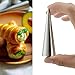 Aracoware Stainless Steel Dumpling Calzone Ravioli Empanada Turnover Pierogi Maker Mold,Pastry Dough Press (L-4.7) (Pastry Cream Horn Molds)