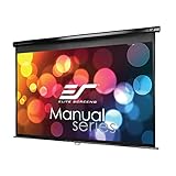 Elite Screens Manual Series, 92-INCH 16:9, Pull Down Manual Projector Screen with AUTO LOCK, Movie Home Theater 8K / 4K Ultra HD 3D Ready, 2-YEAR WARRANTY, M92UWH