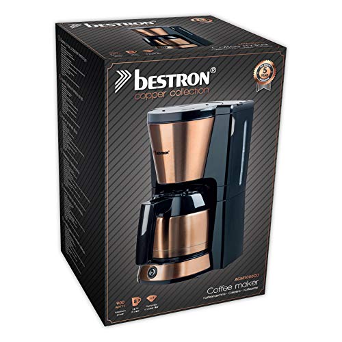 Bestron Filter-Kaffeemaschine für 8 Tassen Kaffee, Kaffeemaschine mit 1 Liter Thermokanne, inkl. Permanent-Filter… – Bild 7