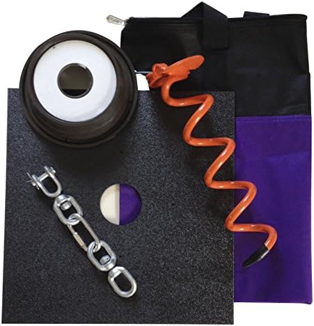Double Dog Run Tie Out Stake for Dogs, Small/Medium, Assorted