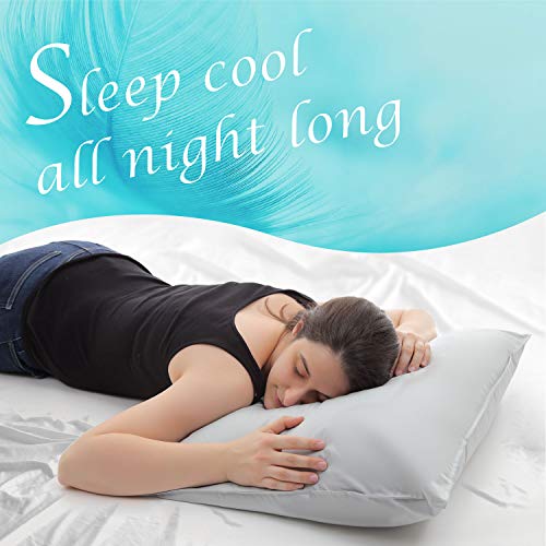 MIINA Japanese Pillow for Sleeping, HotelGrade Queen Size Set of 2